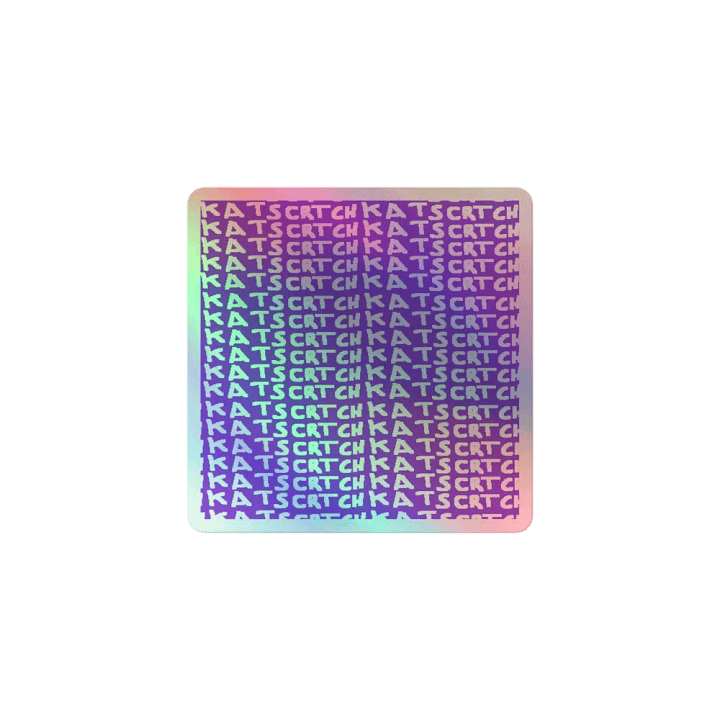 KatScrtch Holo Sticker product image (1)