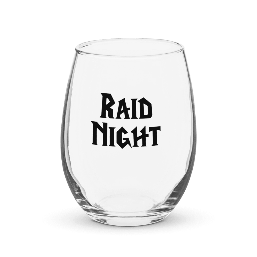 Raid Night | World of Warcraft | Wine Glass product image (1)