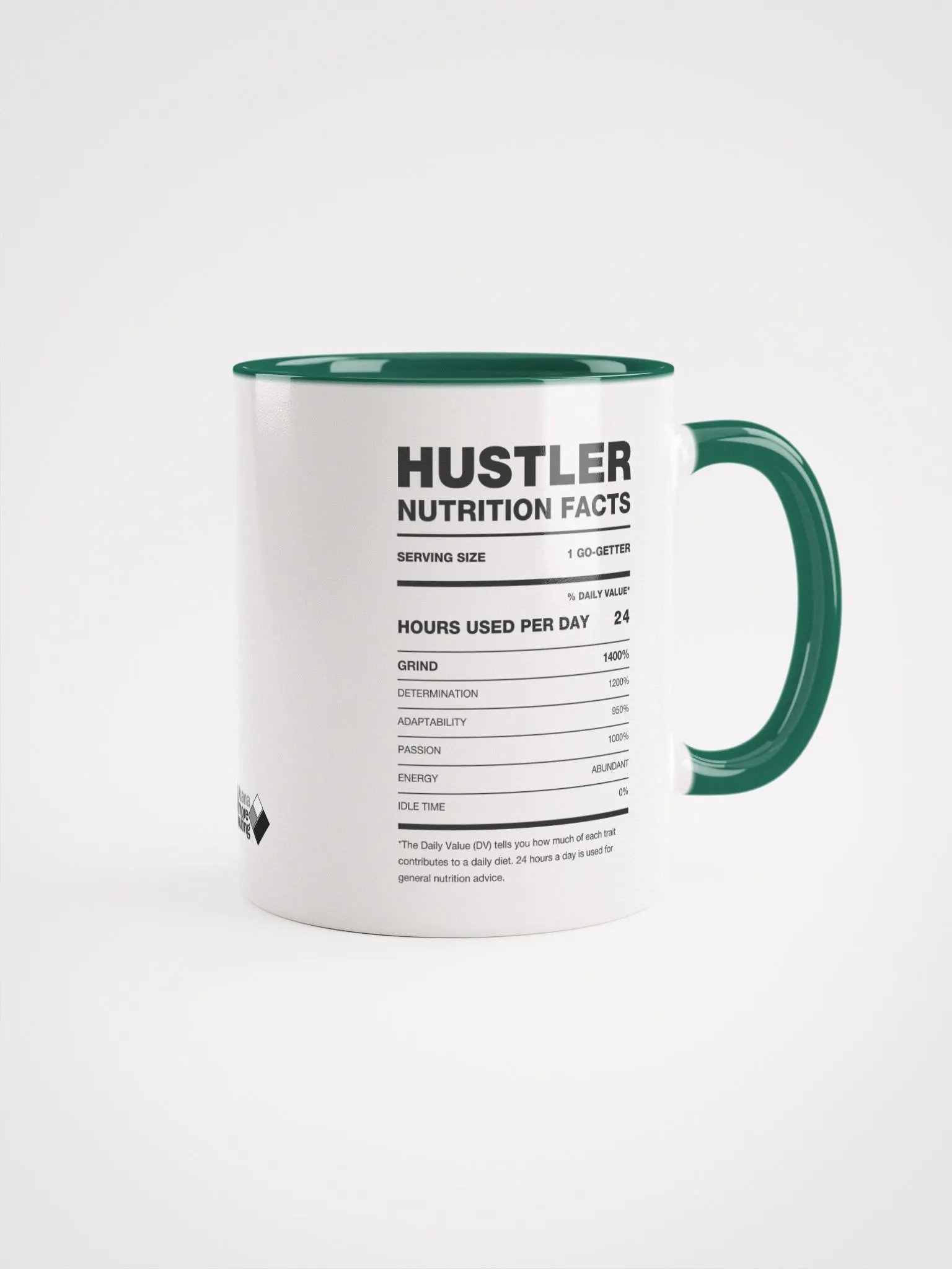 HUSTLER Nutrition Facts Ceramic Mug product image (2)