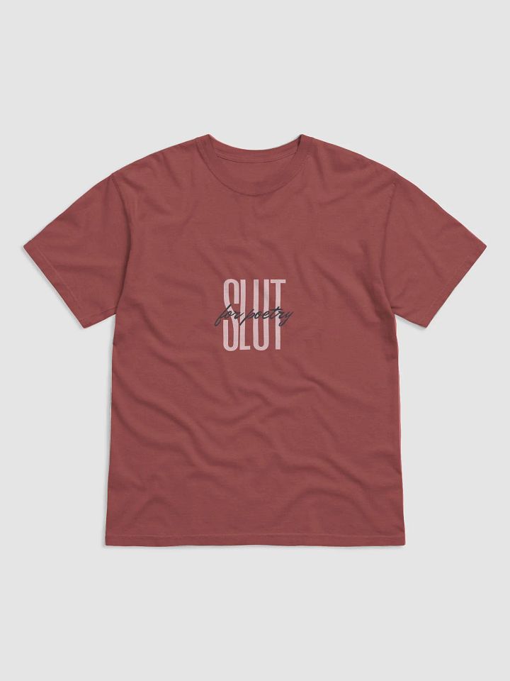SLUT for poetry t-shirt product image (2)