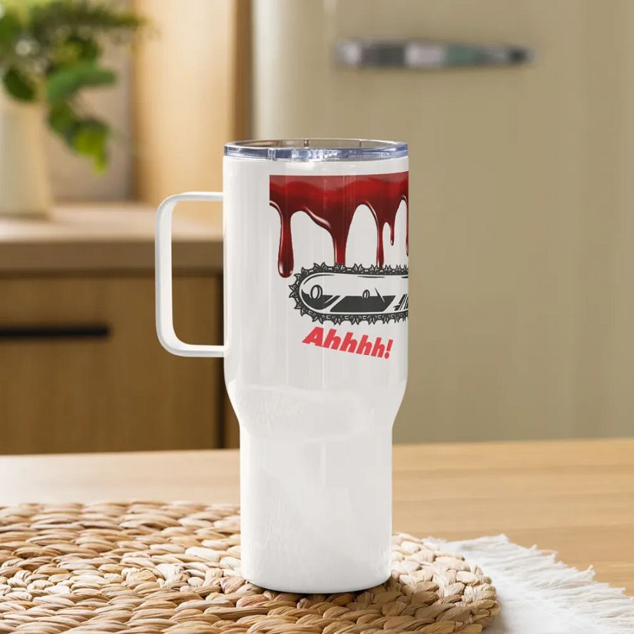 Chainsaw Scare! Travel Cup product image (10)