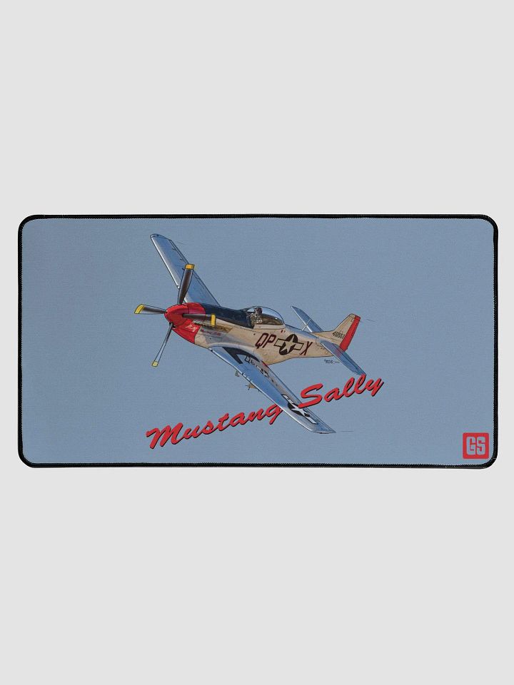 P-51 Mustang Sally Digital Illustration Desk Mat Ideal Aviation Gift product image (1)