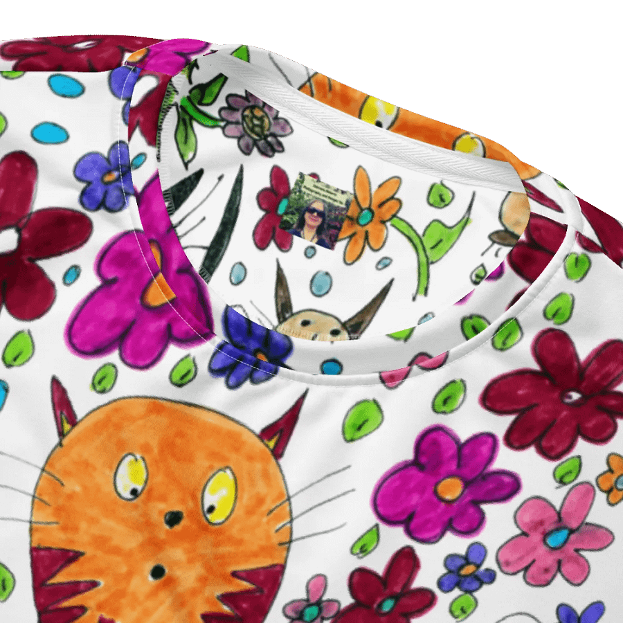 Abstract Floral Doodle Art Cats Unisex Sweatshirt product image (6)