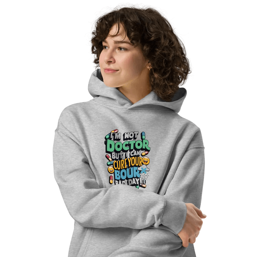 Prescription having Cheerful Cure Oversized Hoodie product image (4)