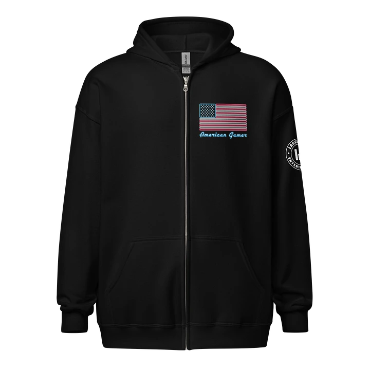 American Gamer Zipp Hoodie black product image (1)