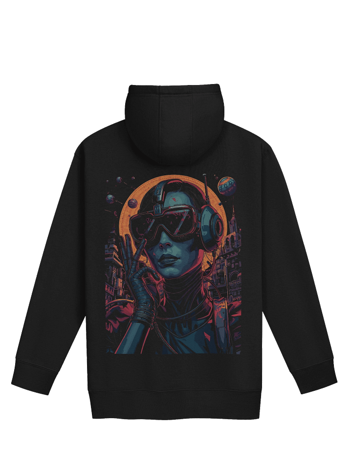 Synthwave City Drive Cotton Heritage Hoodie product image (3)