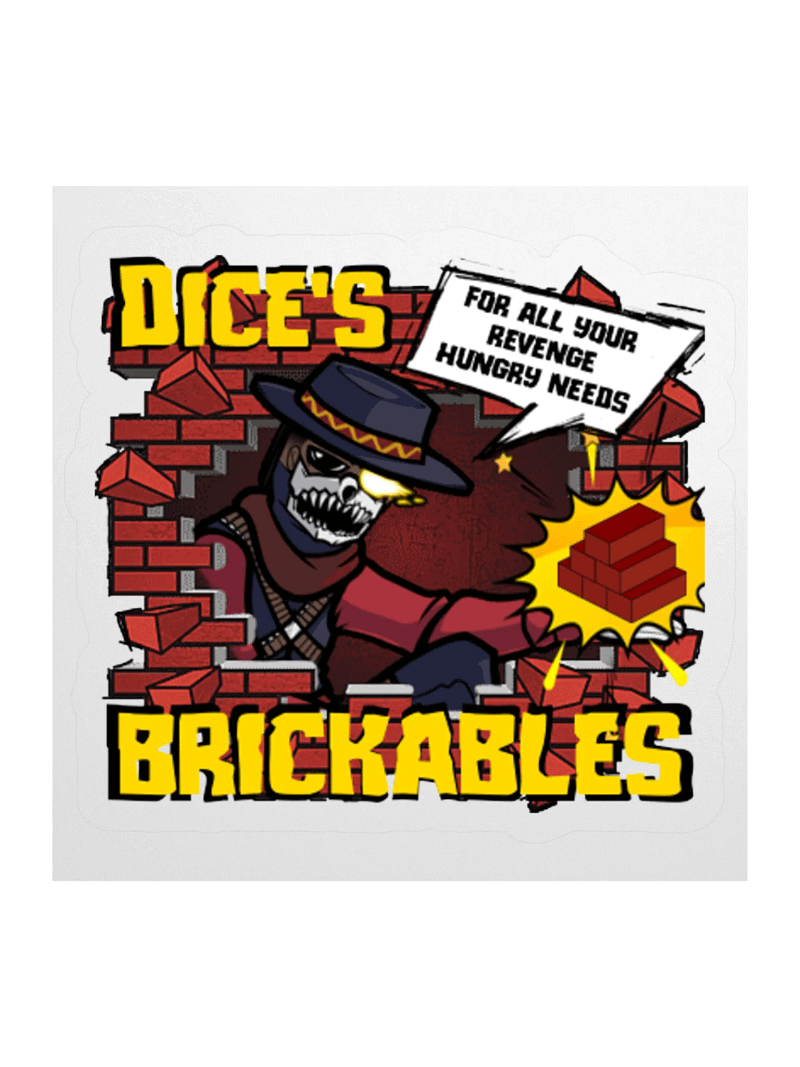 Dice's Brickables XL Sticker