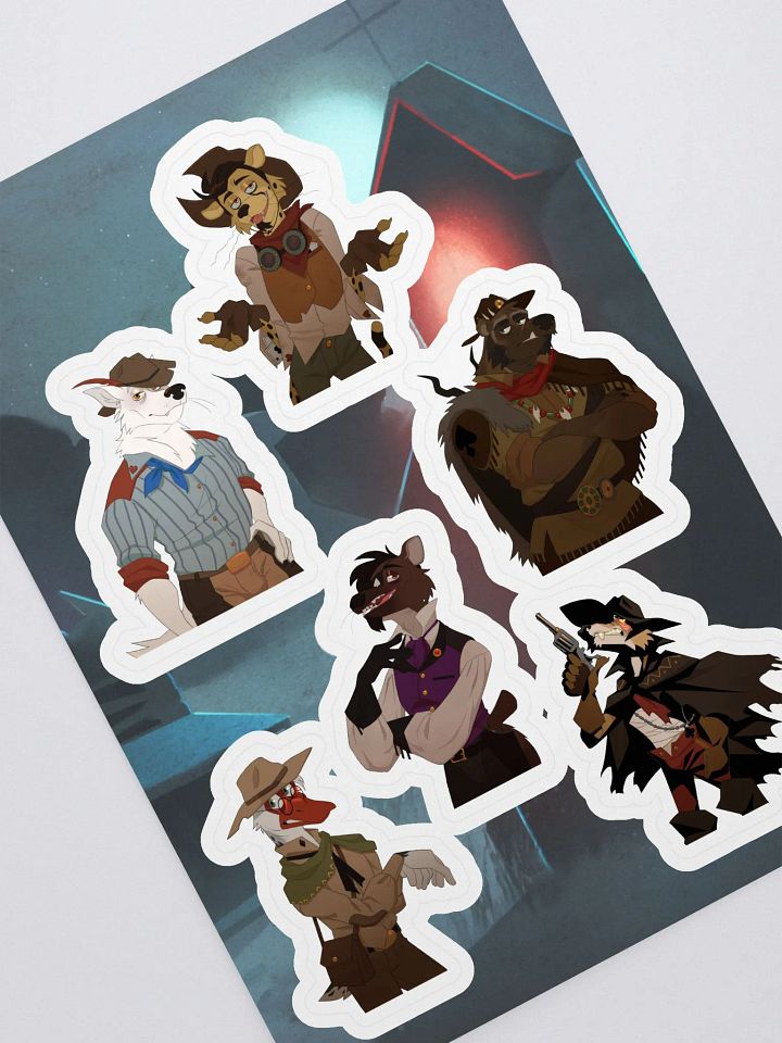 Deadlaws Main Cast Sticker Sheet product image (1)