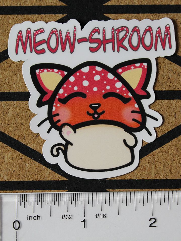 Meowshroom sticker product image (1)