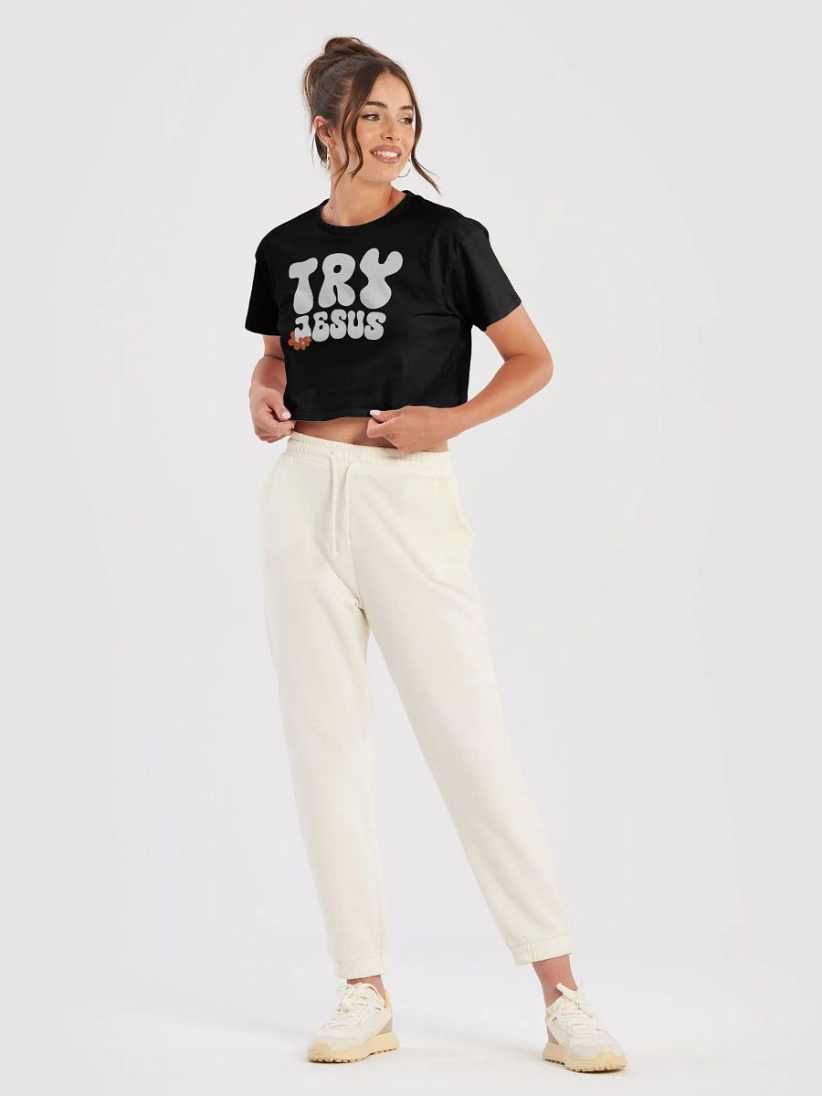 Try Jesus – Women's Crop Top product image (3)