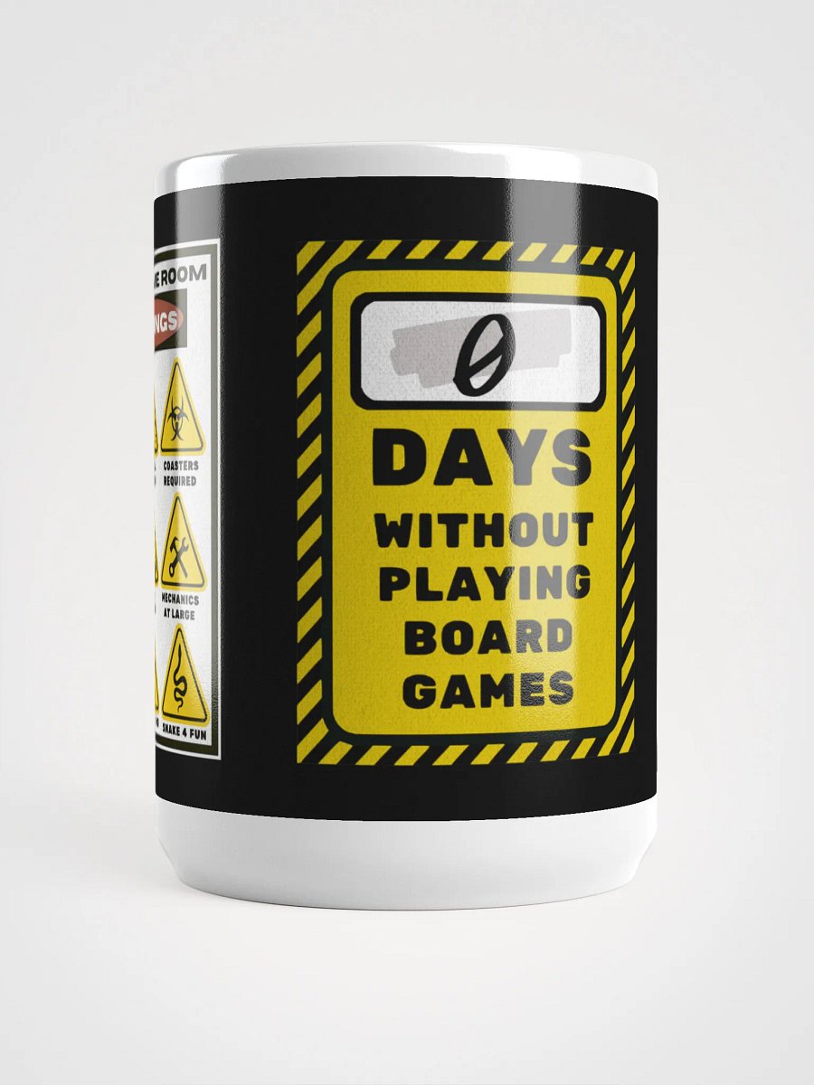 Funny Warning Sign Mug for Board Gamers - 15 ounce product image (4)