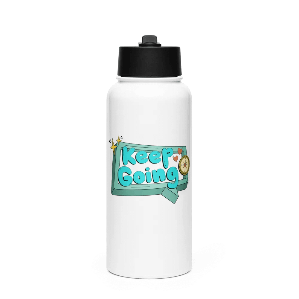 keep going ♡ water bottle product image (1)