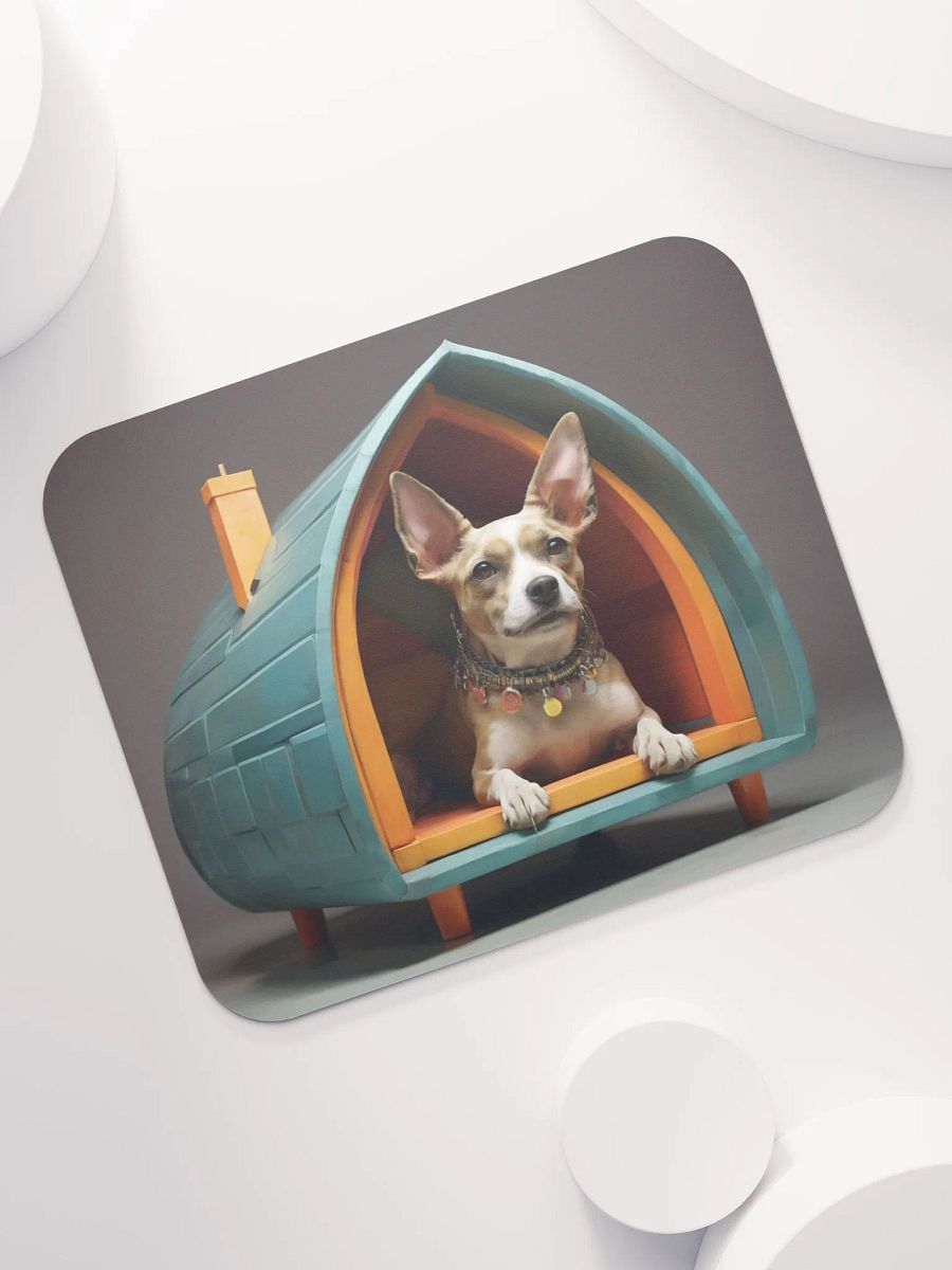 Charming Chihuahua Doghouse Mouse Pad product image (7)