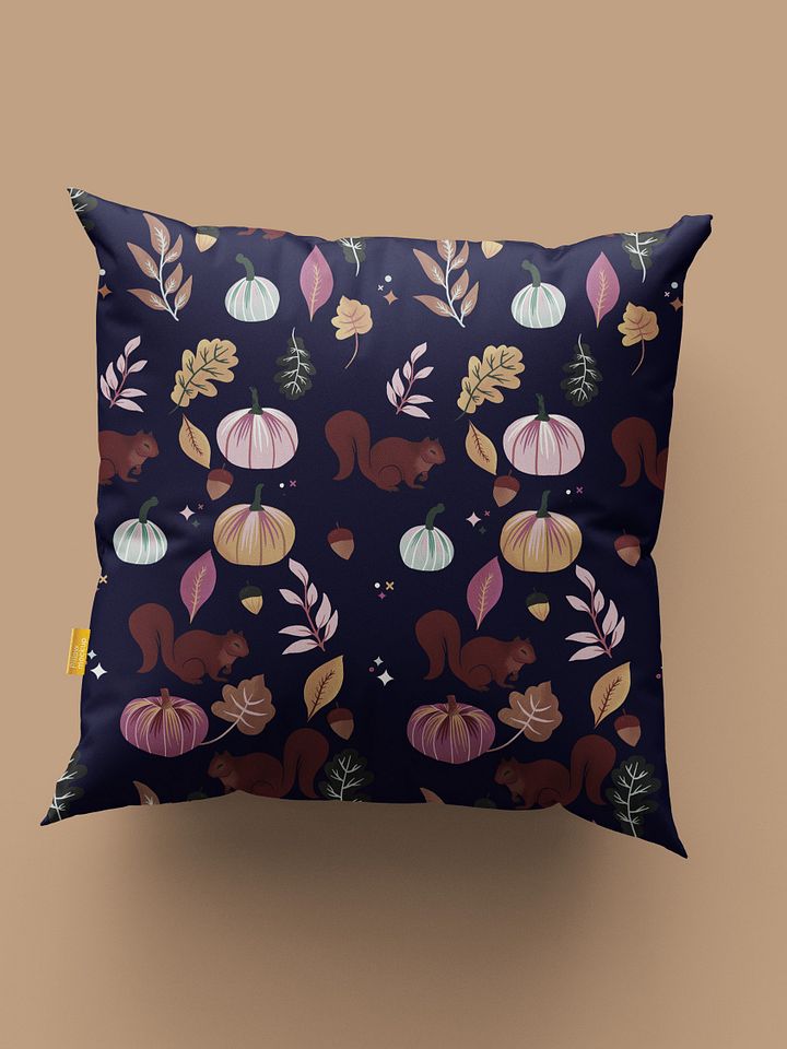 Pumpkins & Friends Deep Blue • Pillow product image (1)