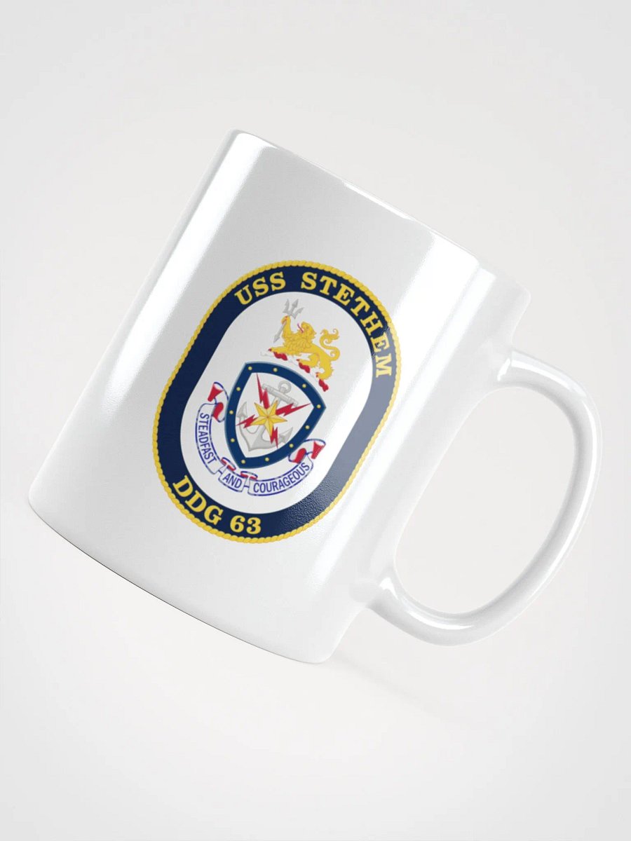 USS Stethem DDG 63: White Coffee Cup product image (4)