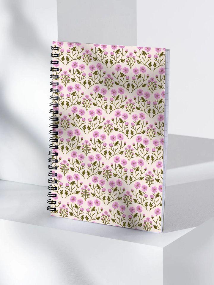 Harmony of Mums - Pink and Green - Spiral Notebook product image (2)