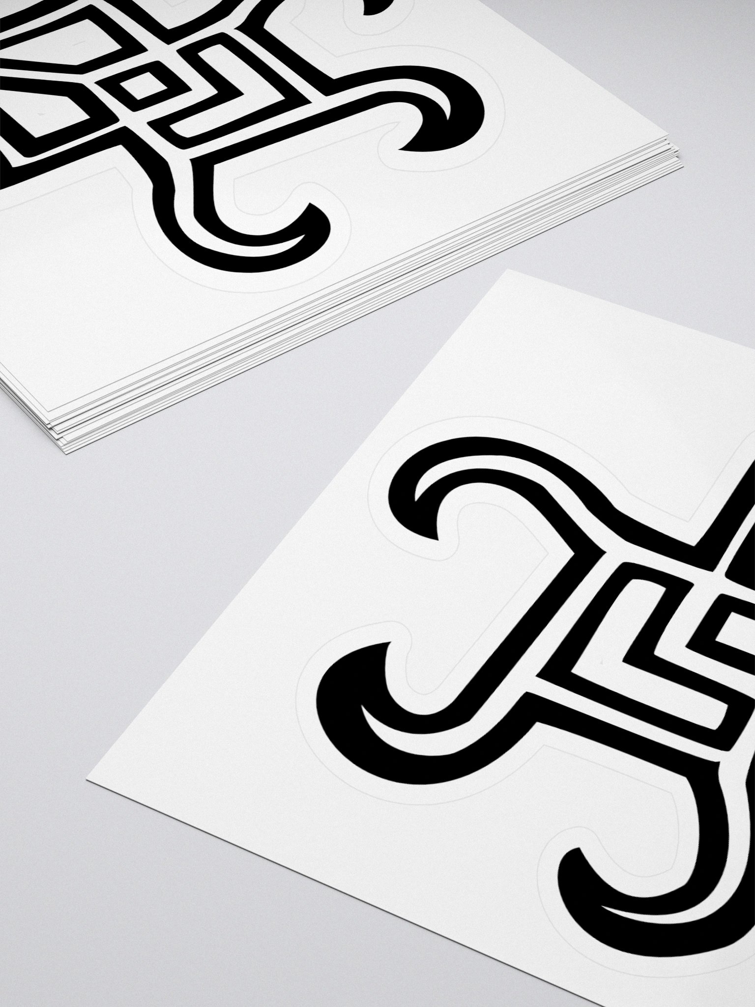 4x4 Sticker - Whispers Untamed Logo (Black) product image (4)