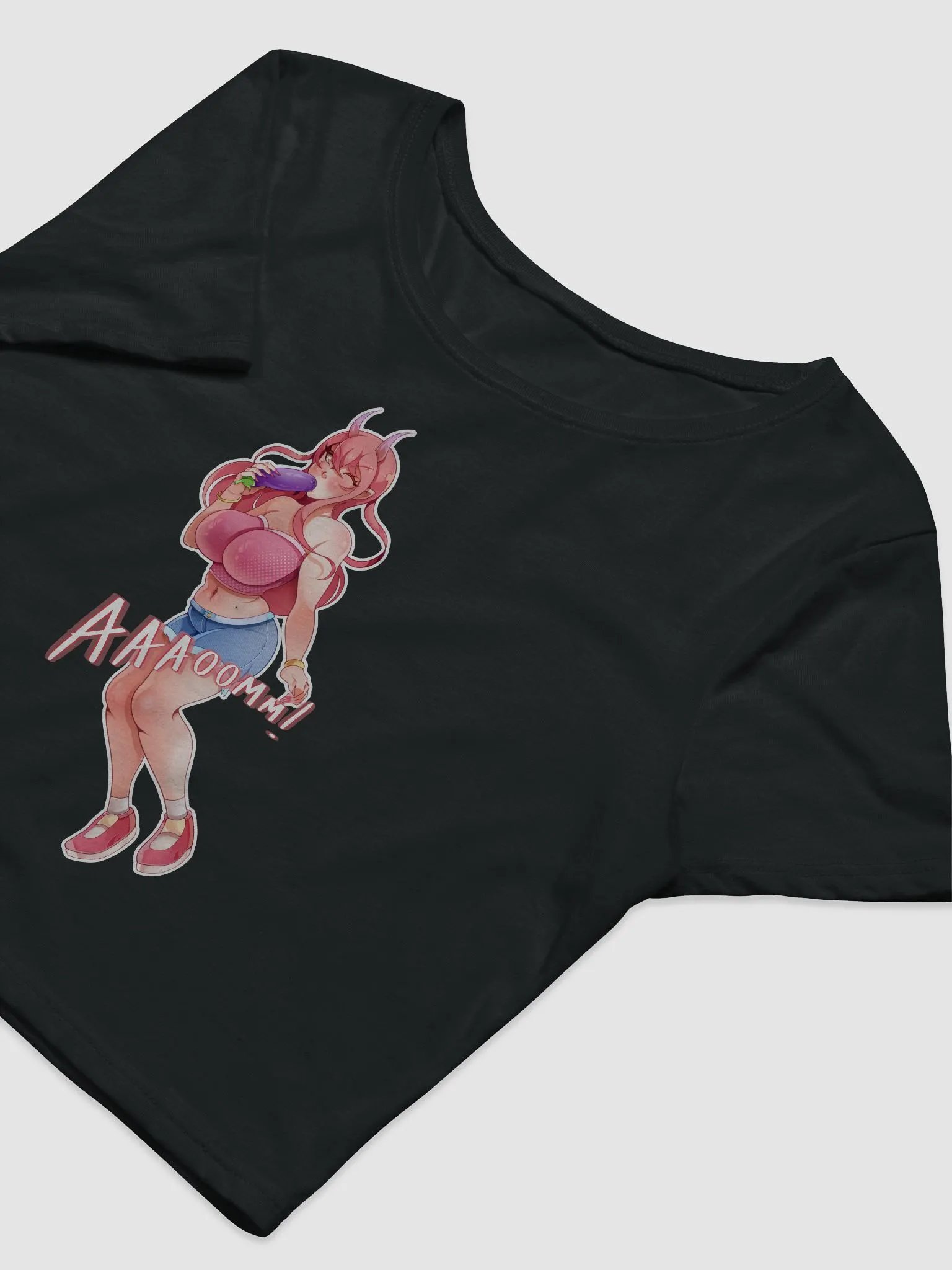 Sucking Eggplant Crop Top product image (5)