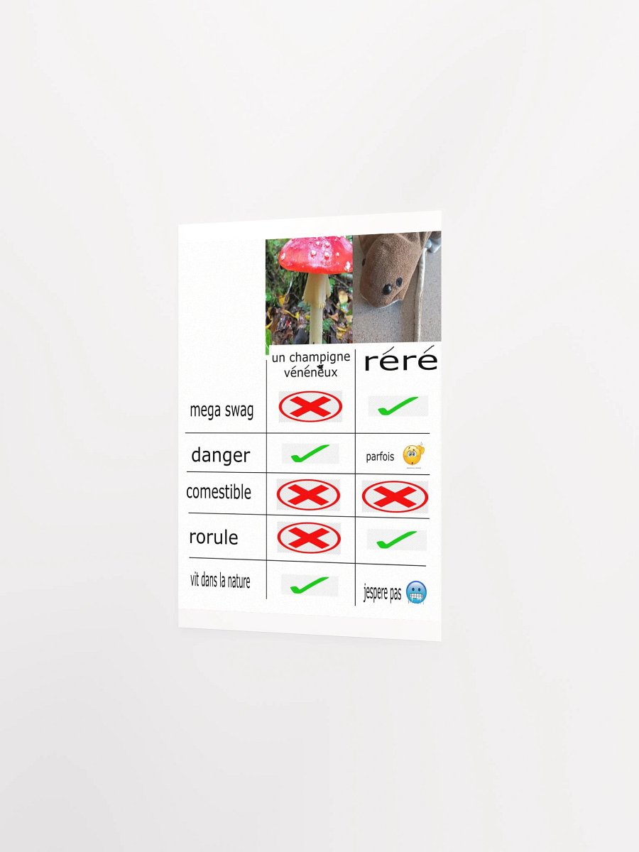 Poster CHAMPIGNE VENENEUX vs RERE product image (11)