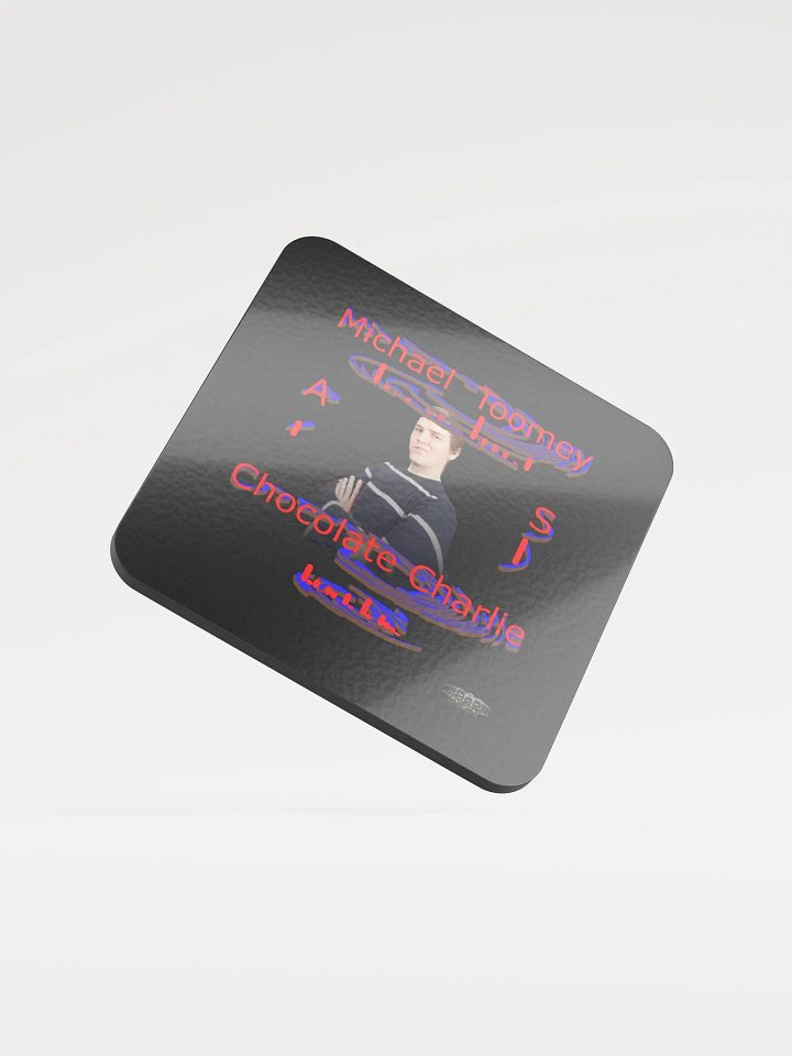 Michael Toomey As Chocolate Charlie 00 - Black - Glossed Cork Coaster product image (1)