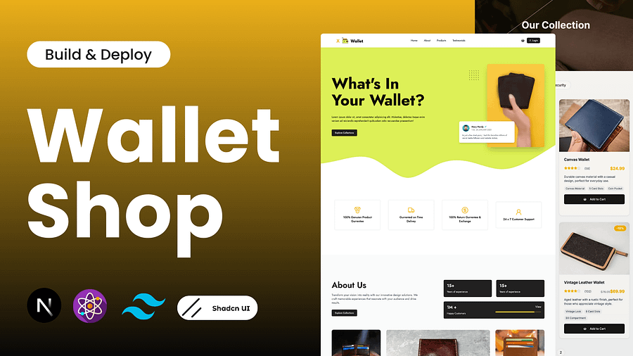 Wallet E-commerce Store with React, Next.js, Tailwindcss, Shadcn UI & AOS Animation product image (1)