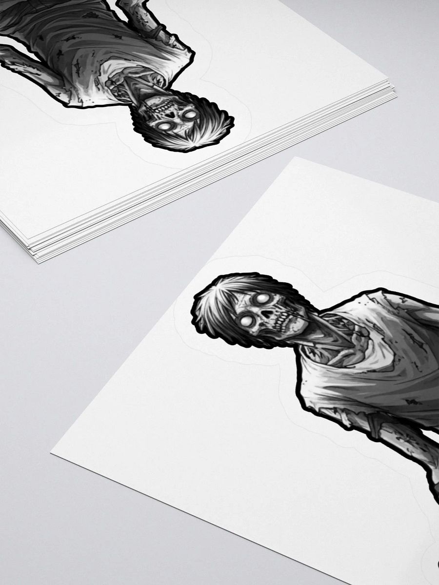 The Deadlands Meditating Zombie Kiss Cut Sticker product image (11)