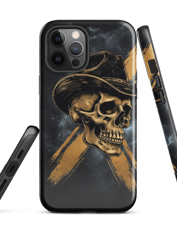 Golden Cowboy Skull Tough iPhone® Case product image (52)