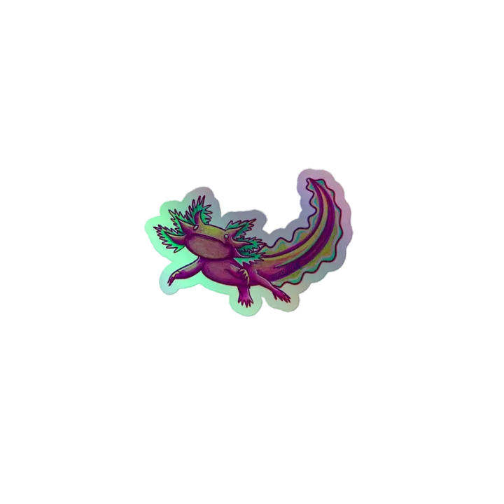 pink axolotl sticker product image (1)