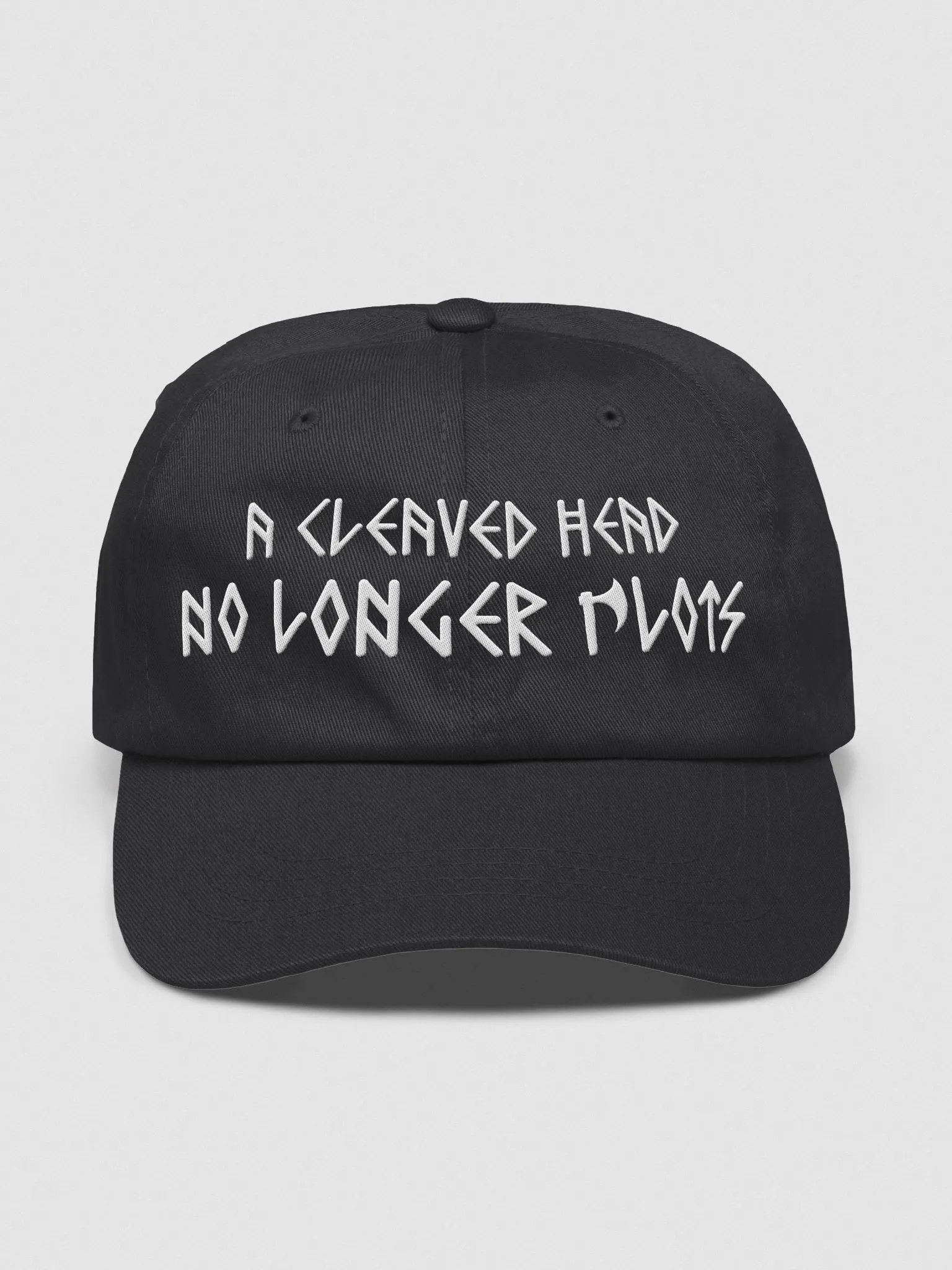 A Cleaved Head No Longer Plots Cap product image (3)