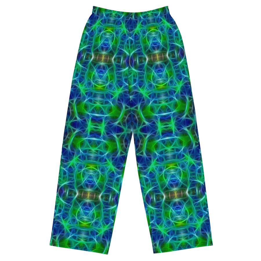 Green Blue Kaleidoscope Wideleg pants product image (2)