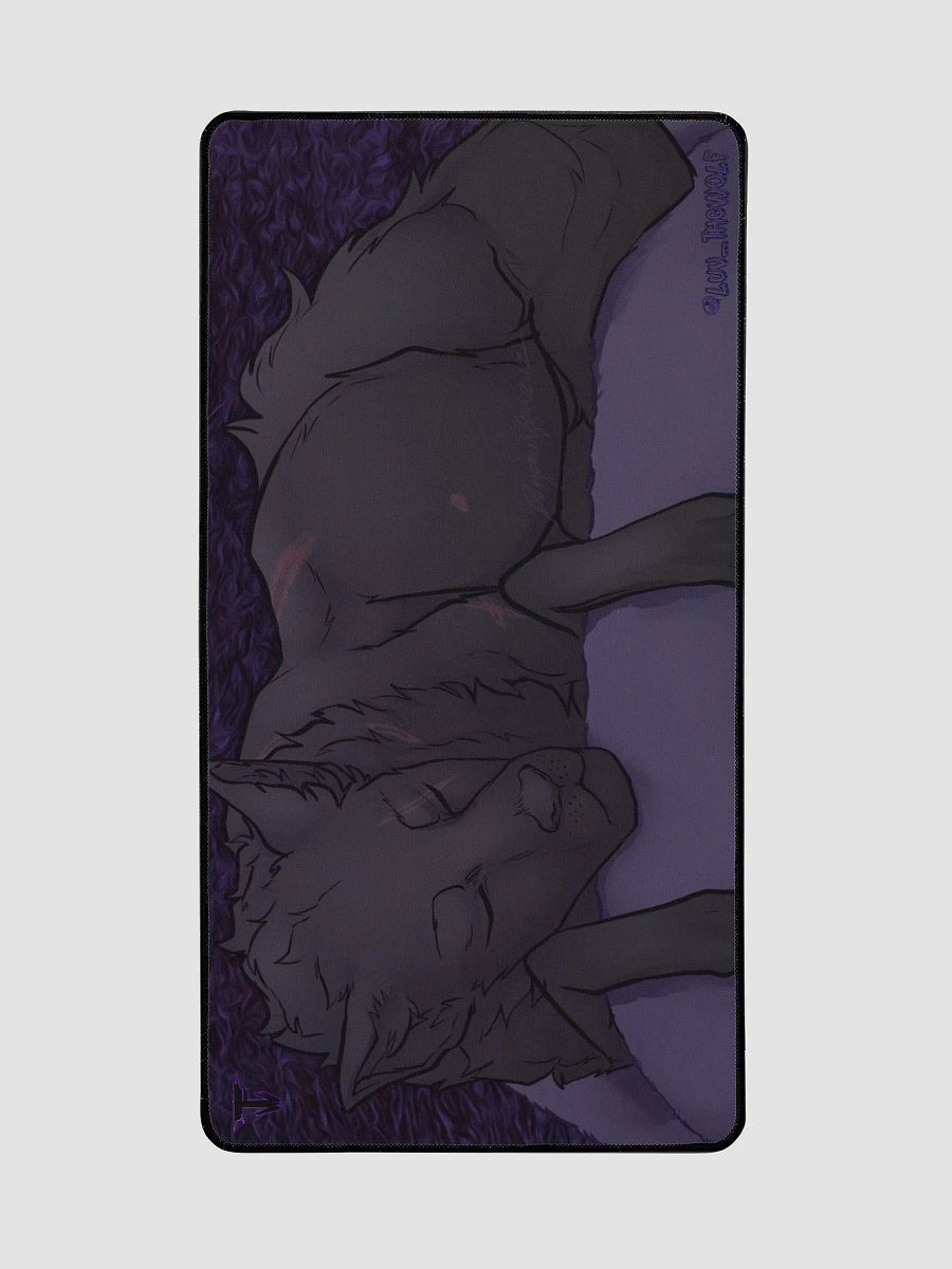 "The Slumbering Wolf" Desk Mat (15.5' x 31.5') product image (2)