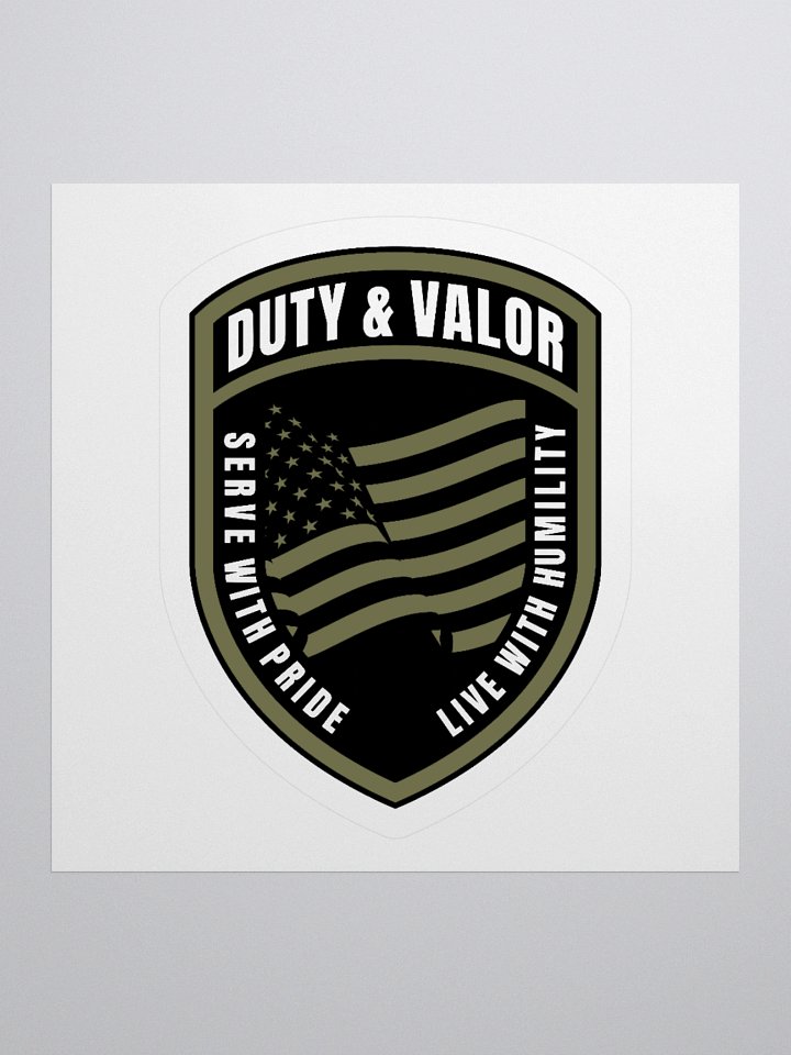 Duty and Valor Classic Logo - Kiss Cut Sticker product image (1)
