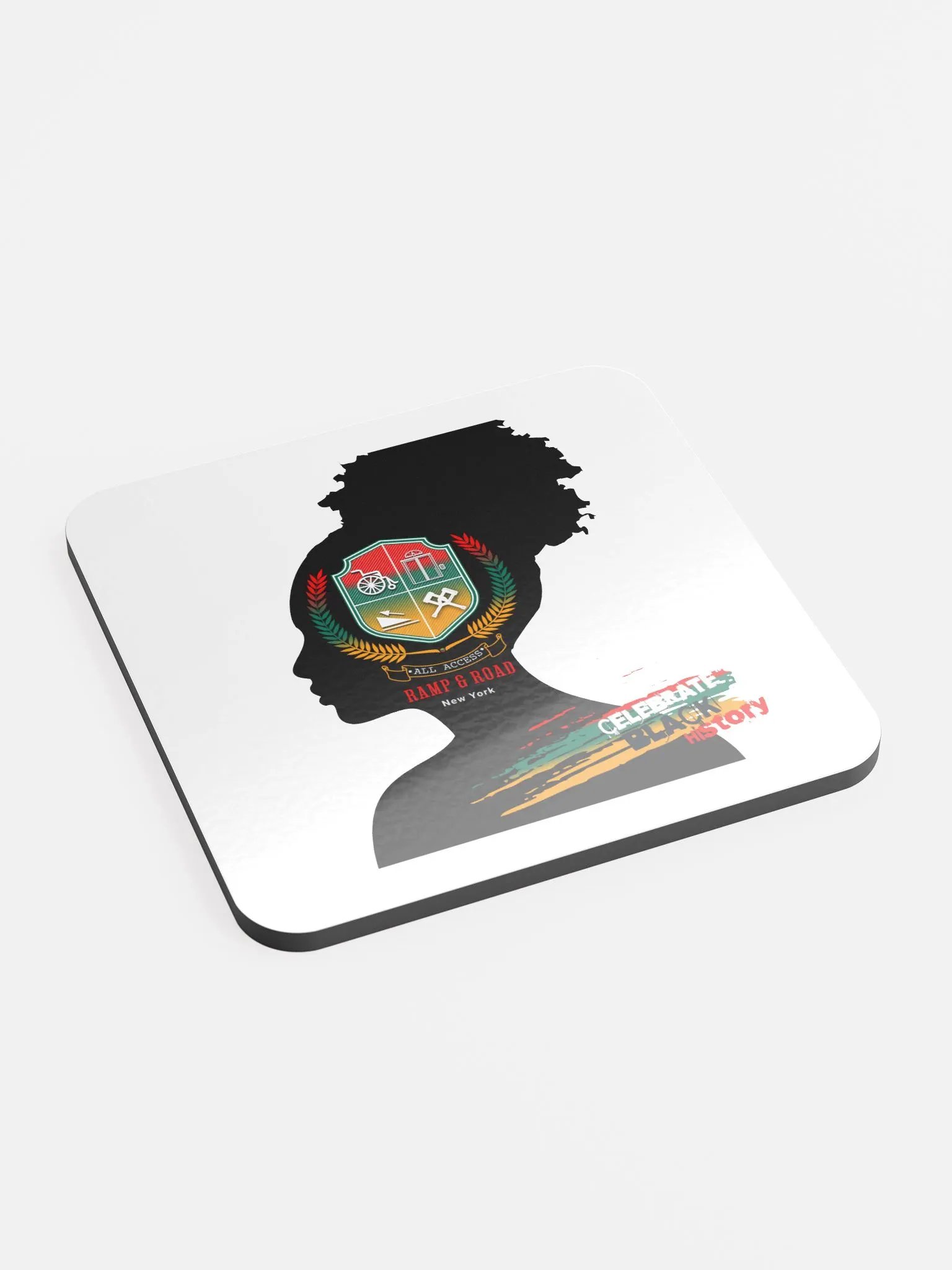 Celebrate Black History Glossed Cork Coaster product image (2)