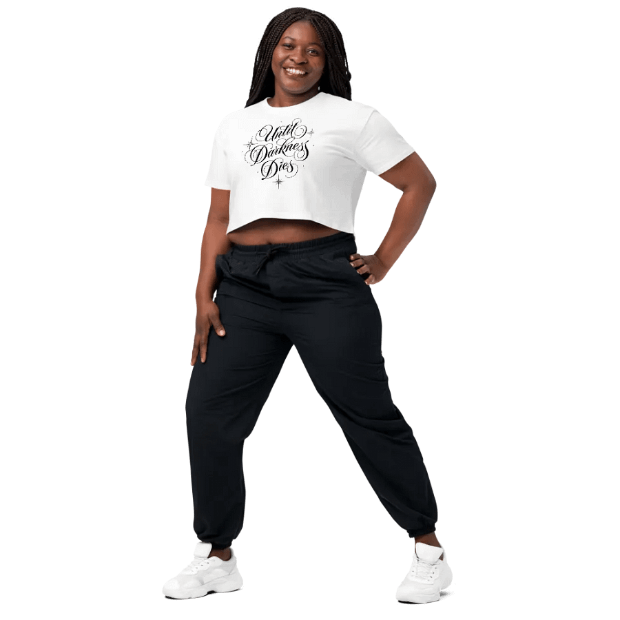 Until Darkness Dies (simple design) Women's Premium Crop Top product image (118)