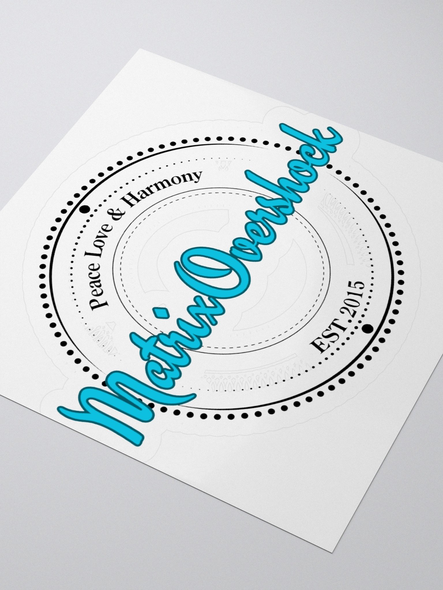 3x3 Peace, Love & Harmony Sticker product image (3)