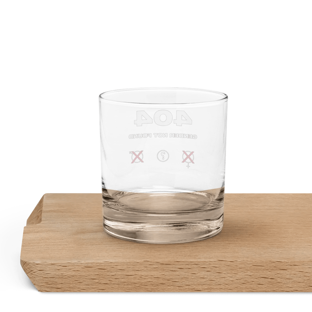 404 Gender Not Found Rocks Glass product image (4)