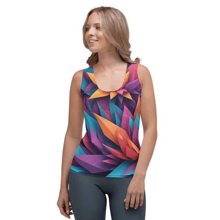 Origami Garden All-Over Print Tank product image (1)