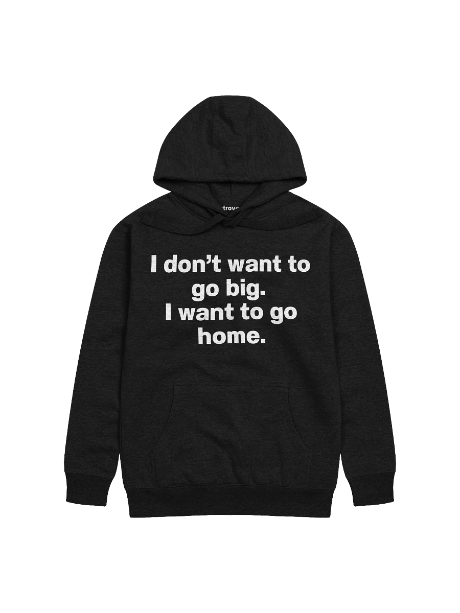 I don't want to go big. I want to go home. Unisex Hoodie product image (2)
