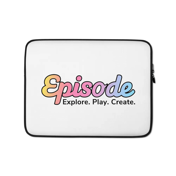 Episode Laptop Sleeve White With Gradient Logo product image (1)
