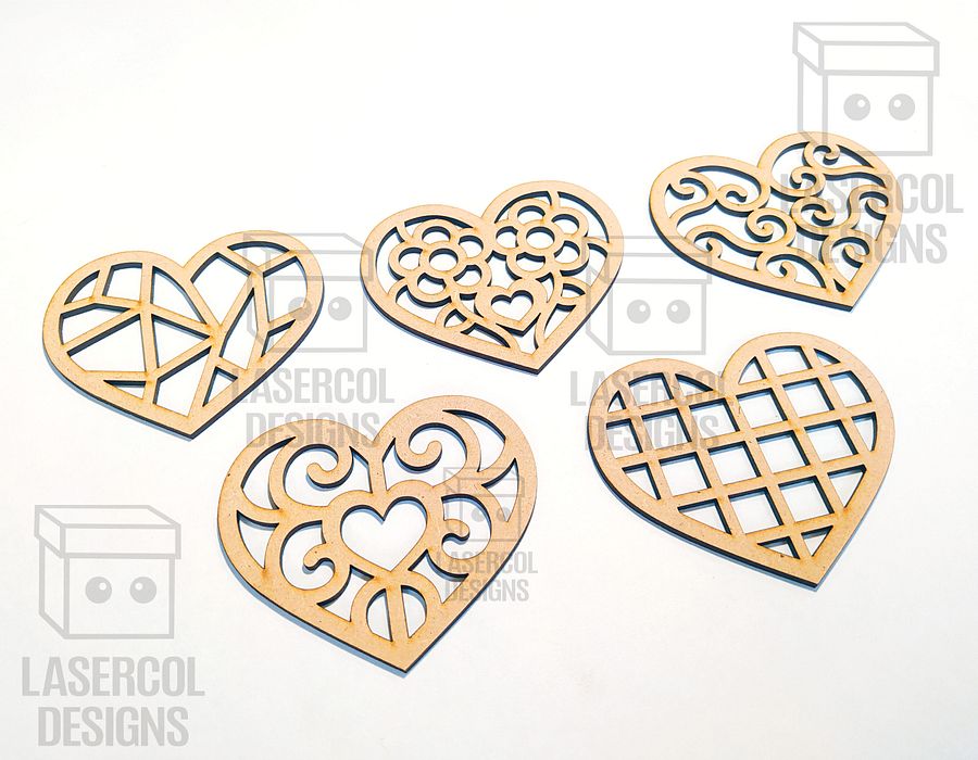 Hearts Set 1 - Laser Cut Files product image (7)