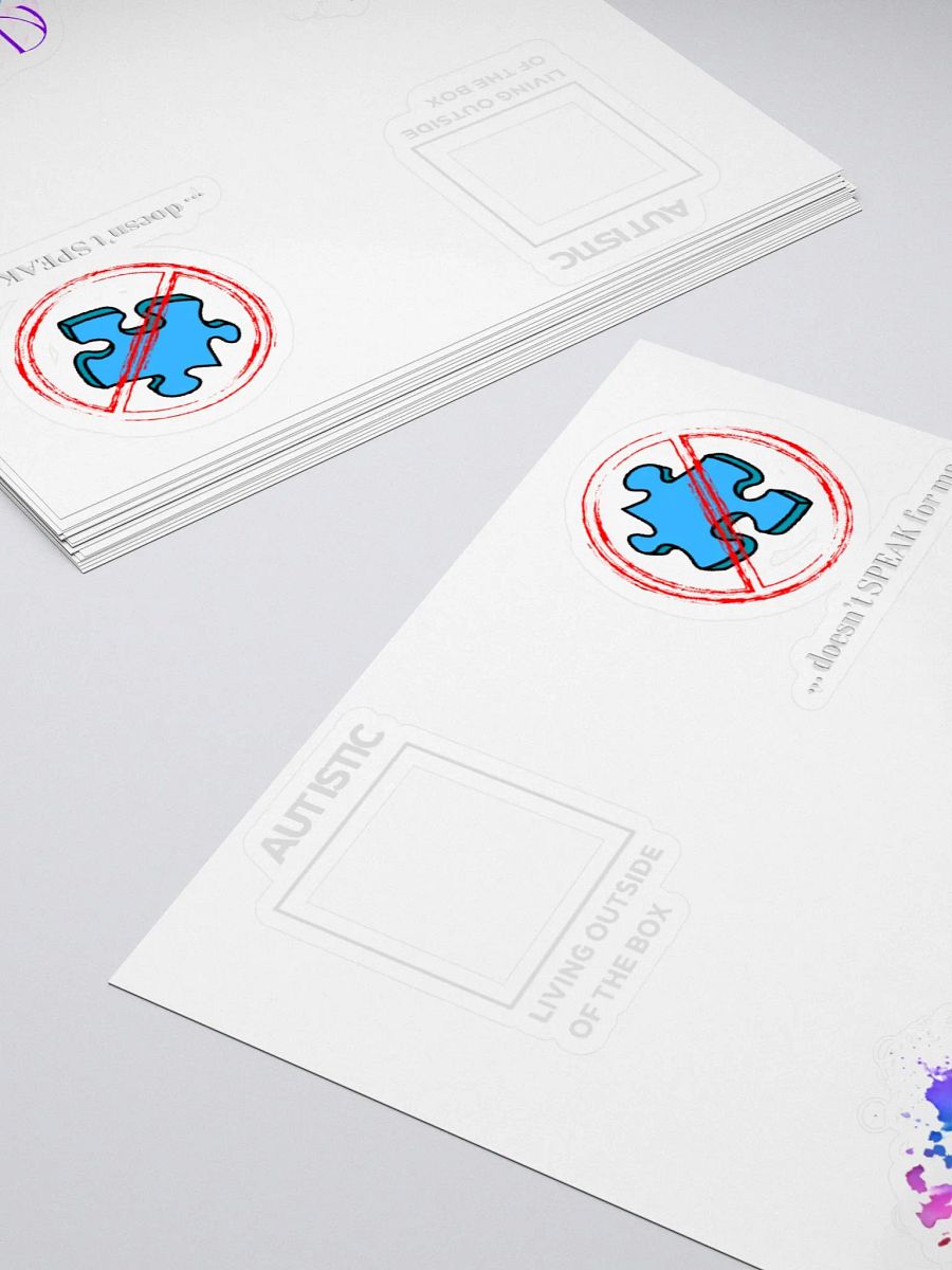 4 Pack - Autistic Pride Vinyl Stickers product image (10)