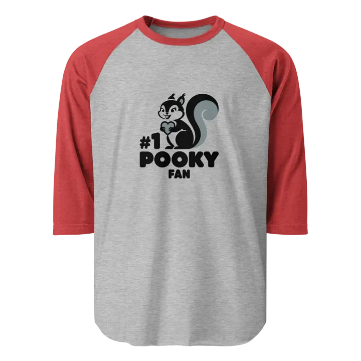 Pooky's Heartfelt Squirrel Raglan Tee product image (1)