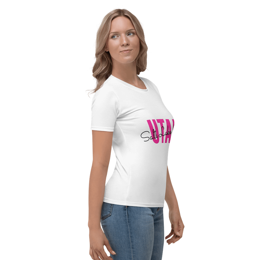 Women's Crew Neck T-Shirt Salt Lake City Slogan product image (4)