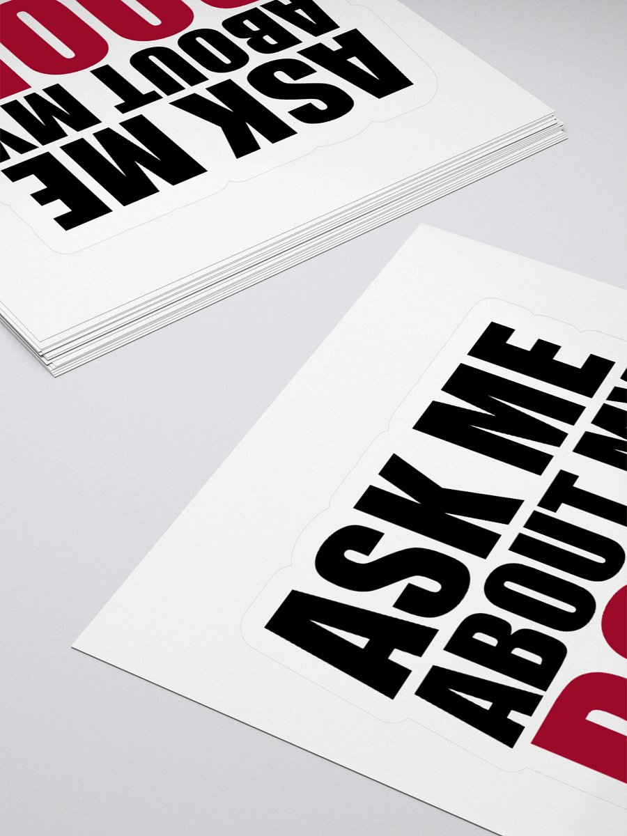 Ask Me Kiss Cut Sticker product image (12)