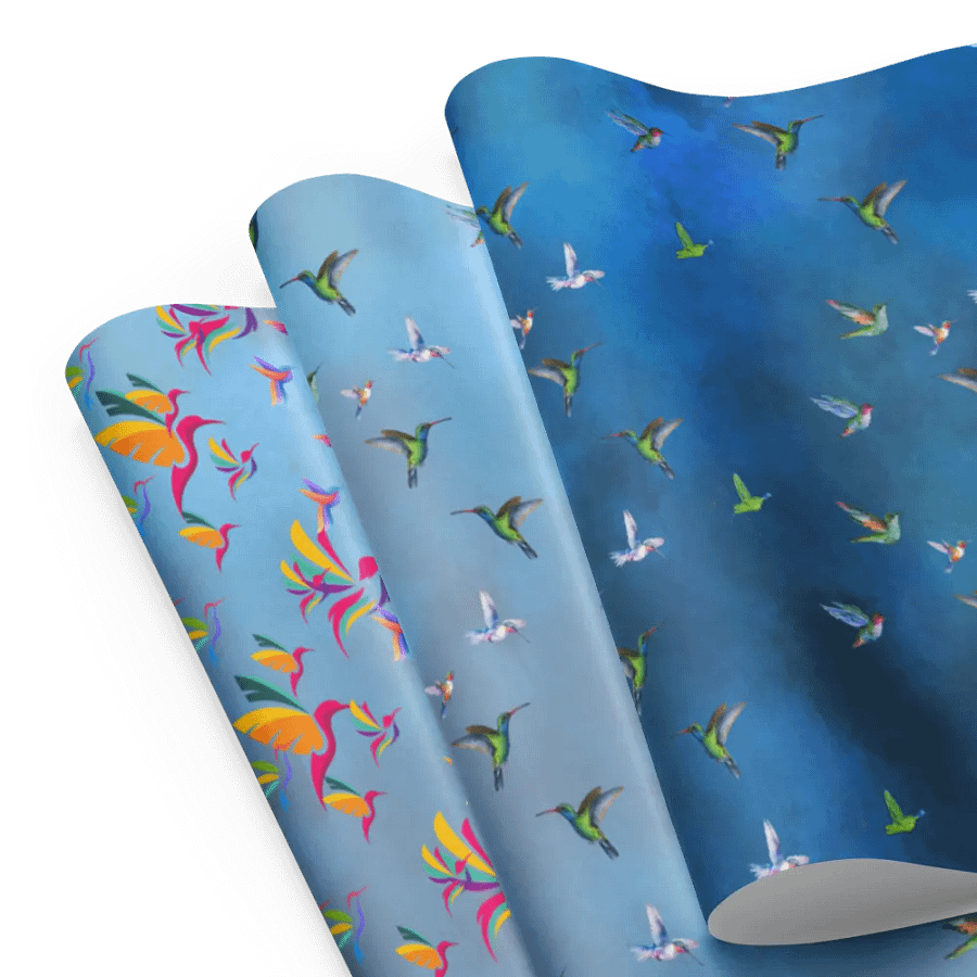 humming bird Wrapping Paper Set for thoughful birthday and occasion gifts product image (8)