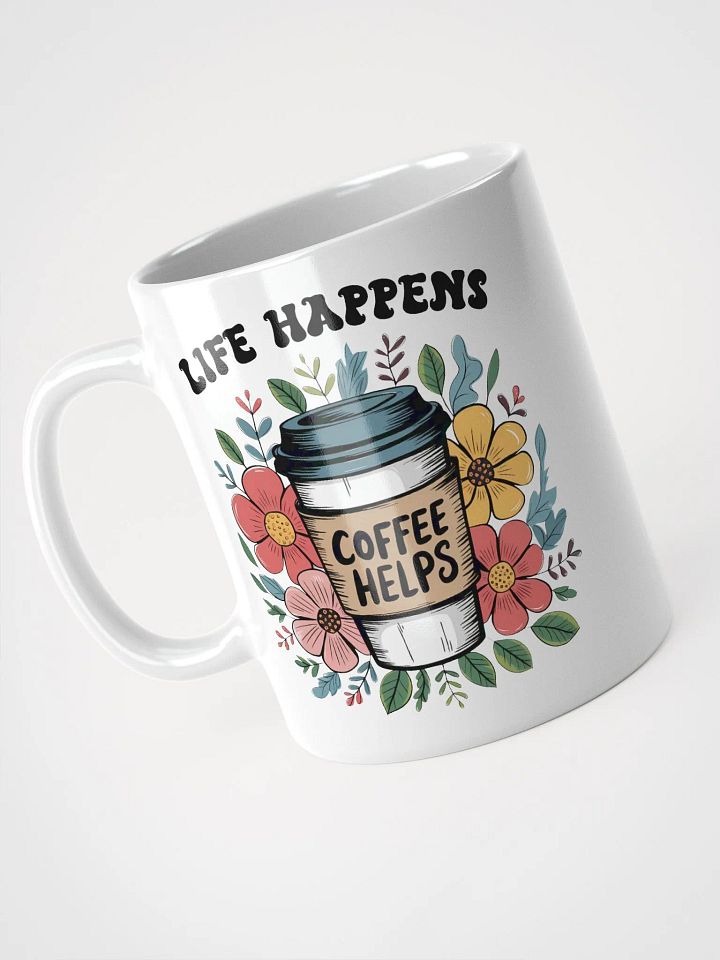 Floral Life Happens Coffee Helps Mug product image (2)