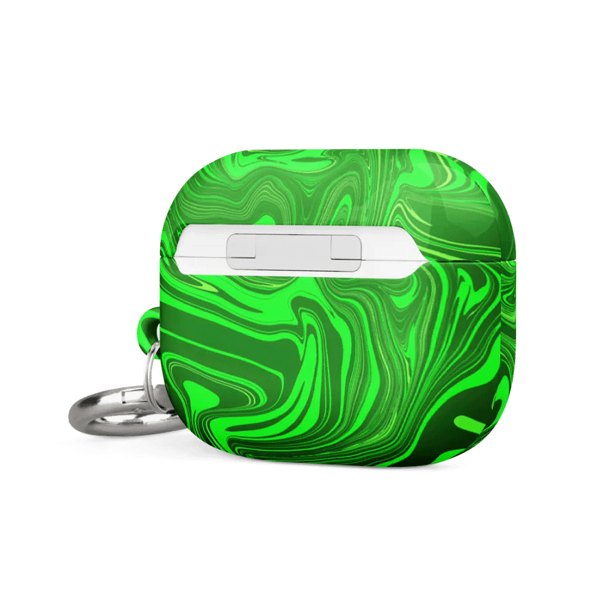 Case for AirPods® - Different Shades of Green Digital Fluid Art product image (4)