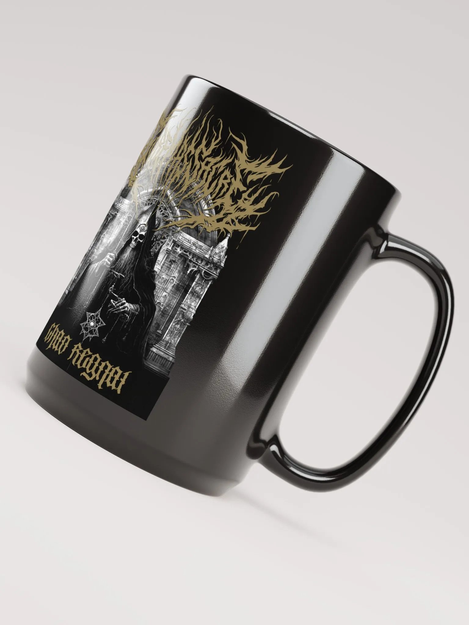Skeleton Priest Mug Gold Logo product image (4)