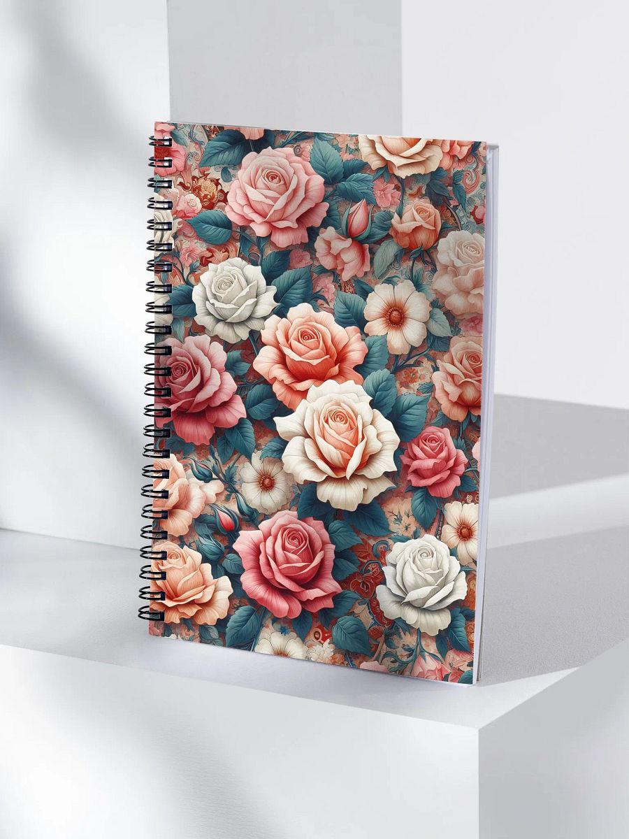 Royal Floral Spiral Notebook product image (4)
