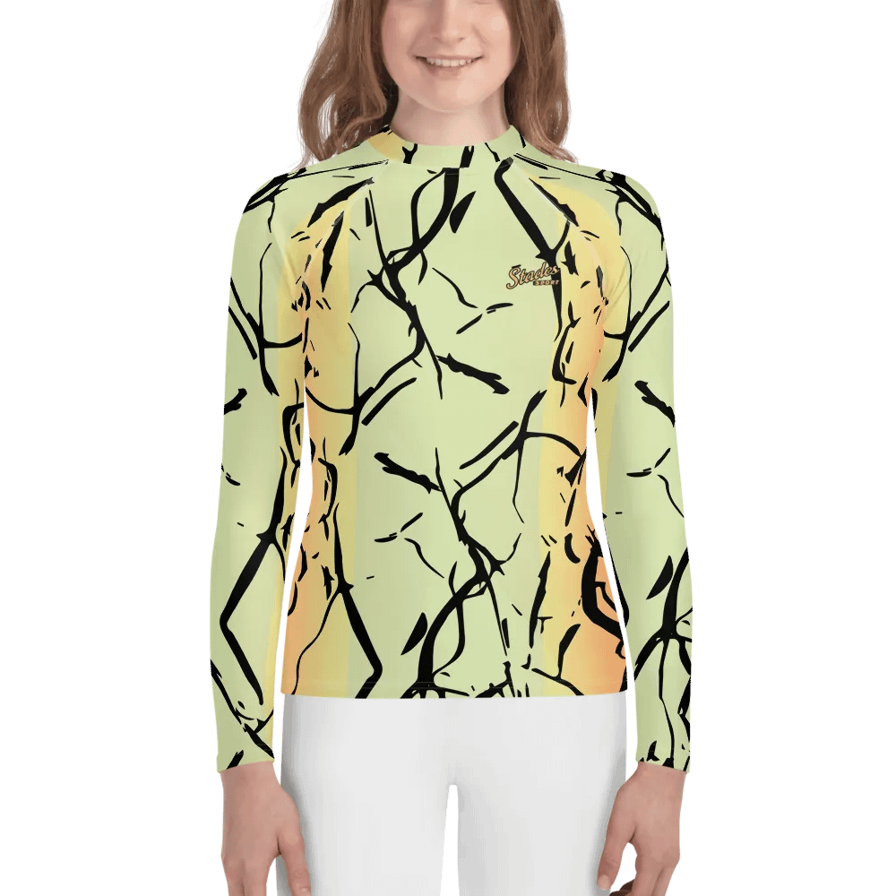 Youth Rash Guard /Enigma Lime-Orange product image (1)